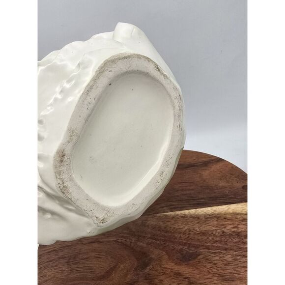 Vintage Lady Planter Green Dress Ceramic Figurine ~ Cottage Mothers Day - Picture 12 of 16